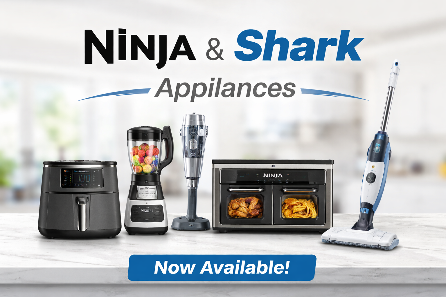 Shark and Ninja vacuum cleaners and small appliances available at Best Buy Cyprus